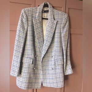 Zara tweed blazer, size M